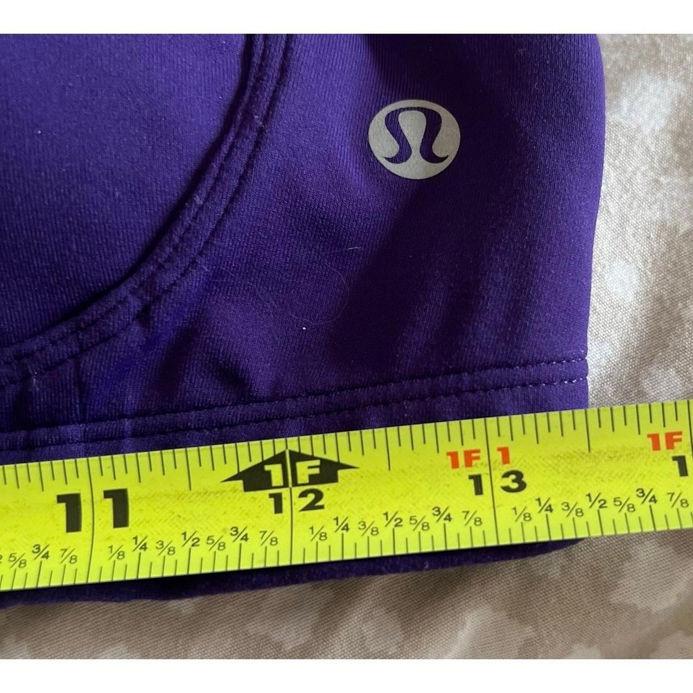 Lululemon Ta Ta Tamer II Sports Bra Power Purple Medium - Picture 4 of 5